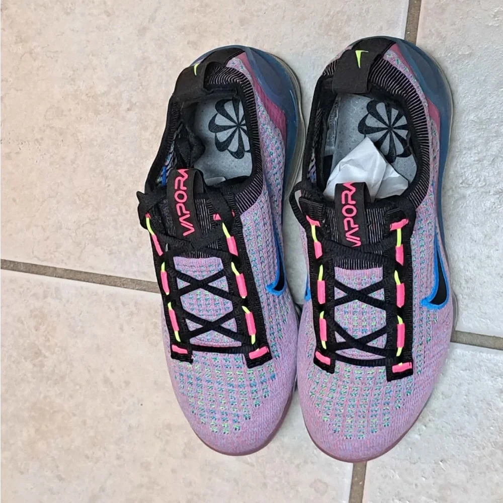 Nike Air Vapor Max 2021 Flyknit Nature Pink Blast - Women's size 5.5 - Picture 7 of 10